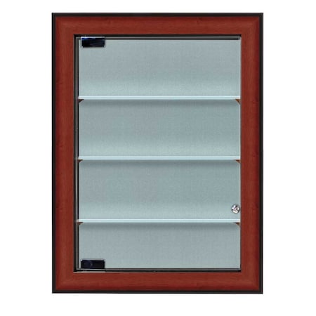 Indoor Enclosed Combo Board,48x36,Black Frame/Black & Dark Spruce